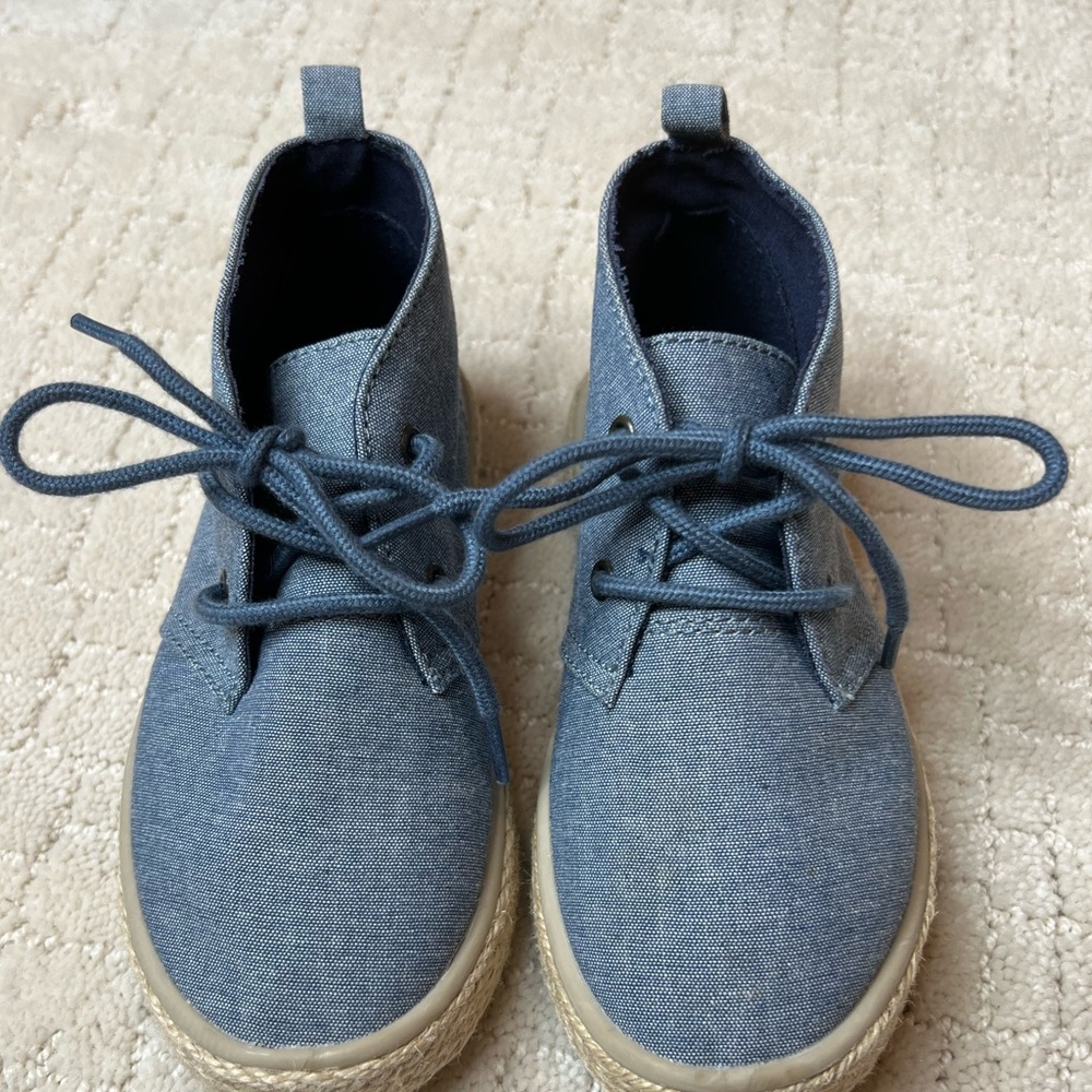 Toddler Boys Lace-Up Canvas Boots